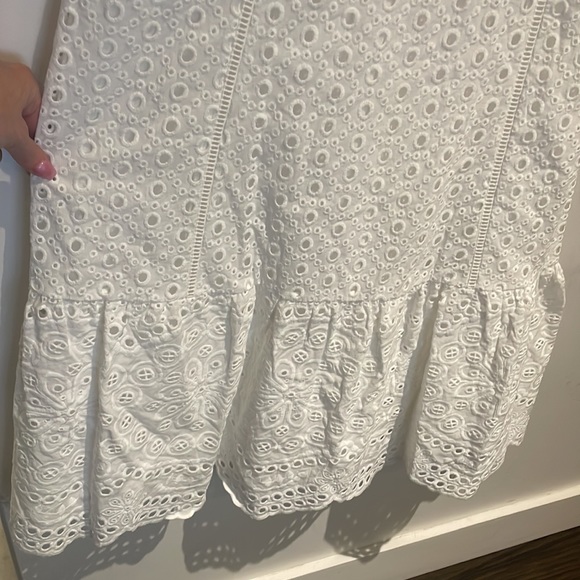 Parker Genevieve Long Eyelet Dress - Ivory - Picture 6 of 9